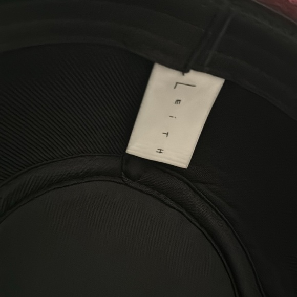 Leith wide brim hat burgundy red OS - Picture 4 of 4